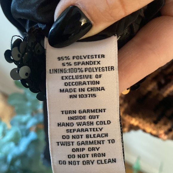 Stunning Nanette Lepore ombre Sequin Dress New Size 4 Bronze gold blue - Picture 8 of 8